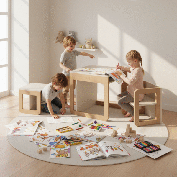 zestaw drewniany Møb 9w1