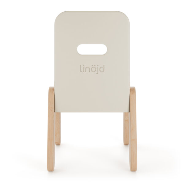 drewniane krzesełko dziecięce Üte linöjd w kolorze kaszmirowym