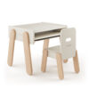 biurko Fjell z tablicą kredową i krzesełko Üte linöjd